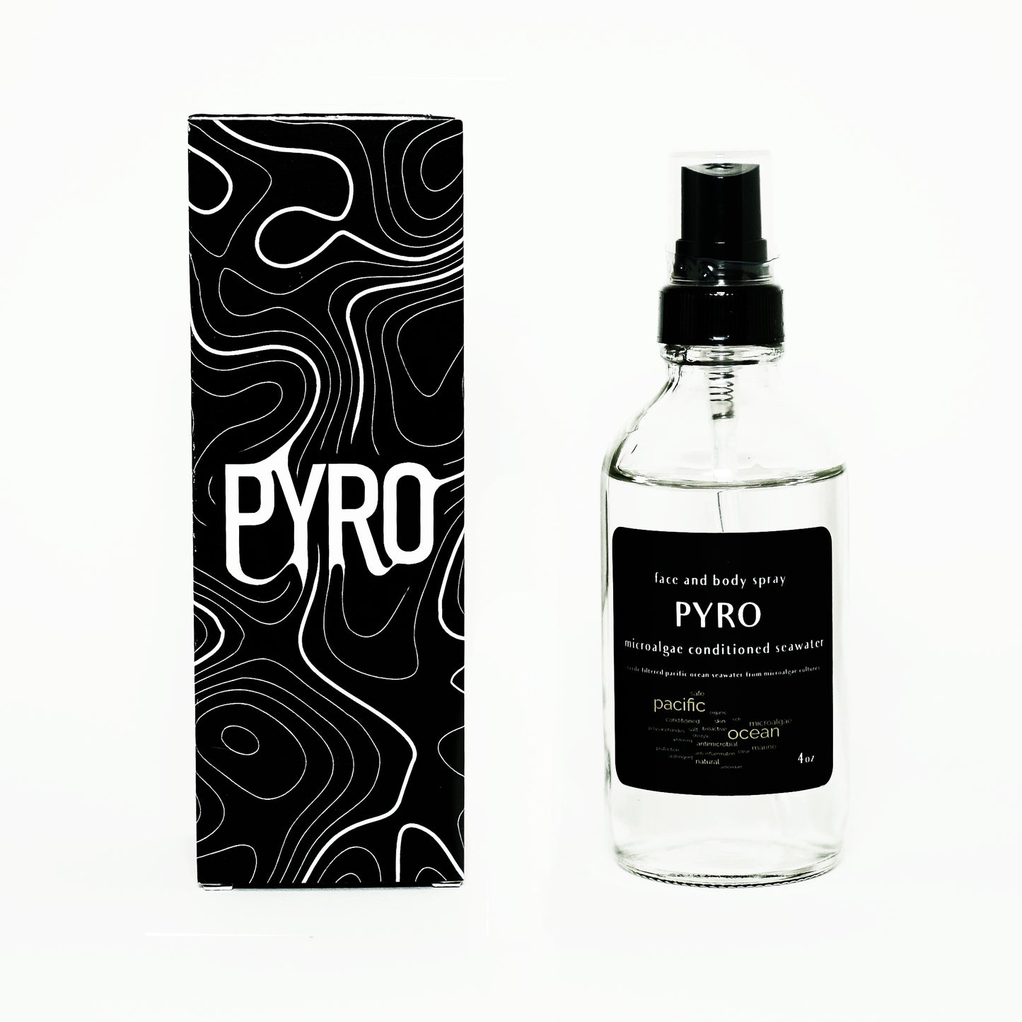 Set de regalo Ocean Spa hecho a mano: caja de regalo de autocuidado con aerosoles marinos PYRO, sales de baño y vela marina.