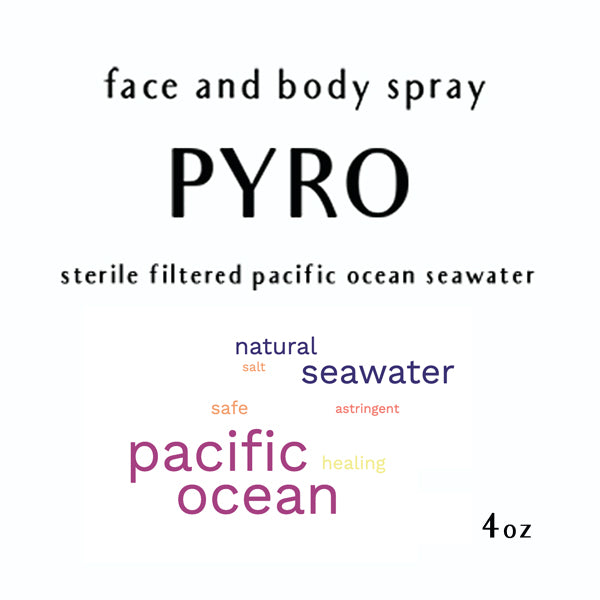 PYRO seawater spay bottle sterile filtered pacific ocean seawater natural clean safe